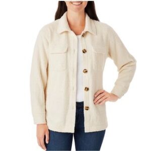 Member's Mark Women’s Button Up Plush Shacket - XXL